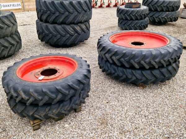 Set of 4 - 13.6 X 48 & 270/95 R36 Rowcrop wheels
